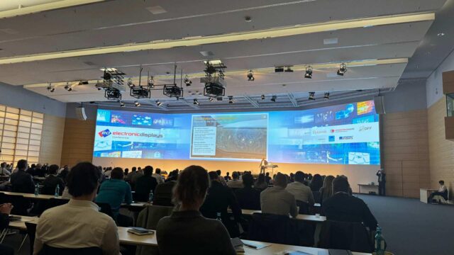 The auditorium at electronic displays Conference 2024