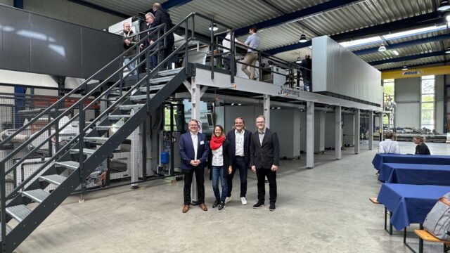 From left: Karsten Kloepperpieper (JCS), Nina Pirchmoser (M2N), Guido Lebbing (Lebbing) and Martin Hirschmann (M2N)