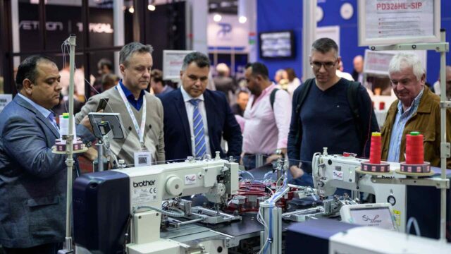 Visitors at Techtextil 2024