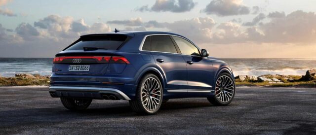 The upgraded Audi Q8 is the second Audi model to feature first-generation Atala OLED rear lighting.