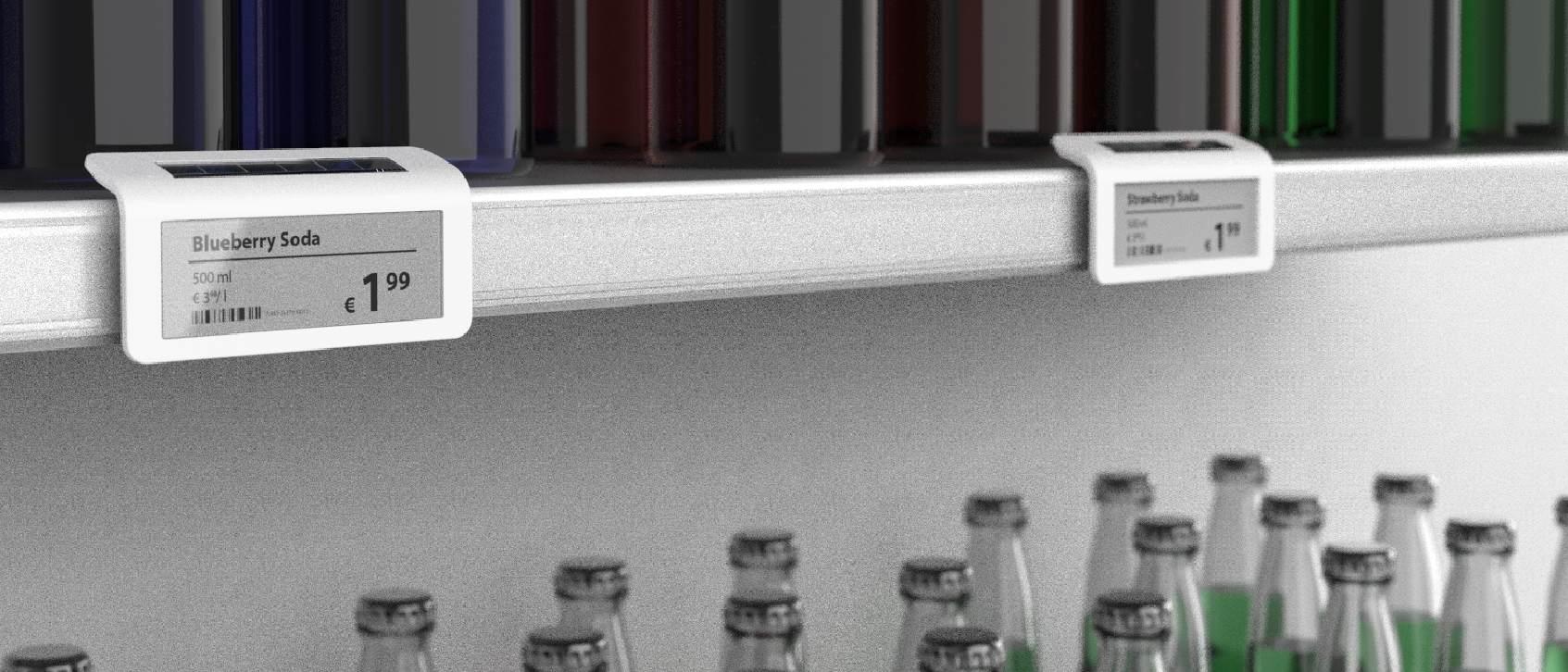An electronic shelf label