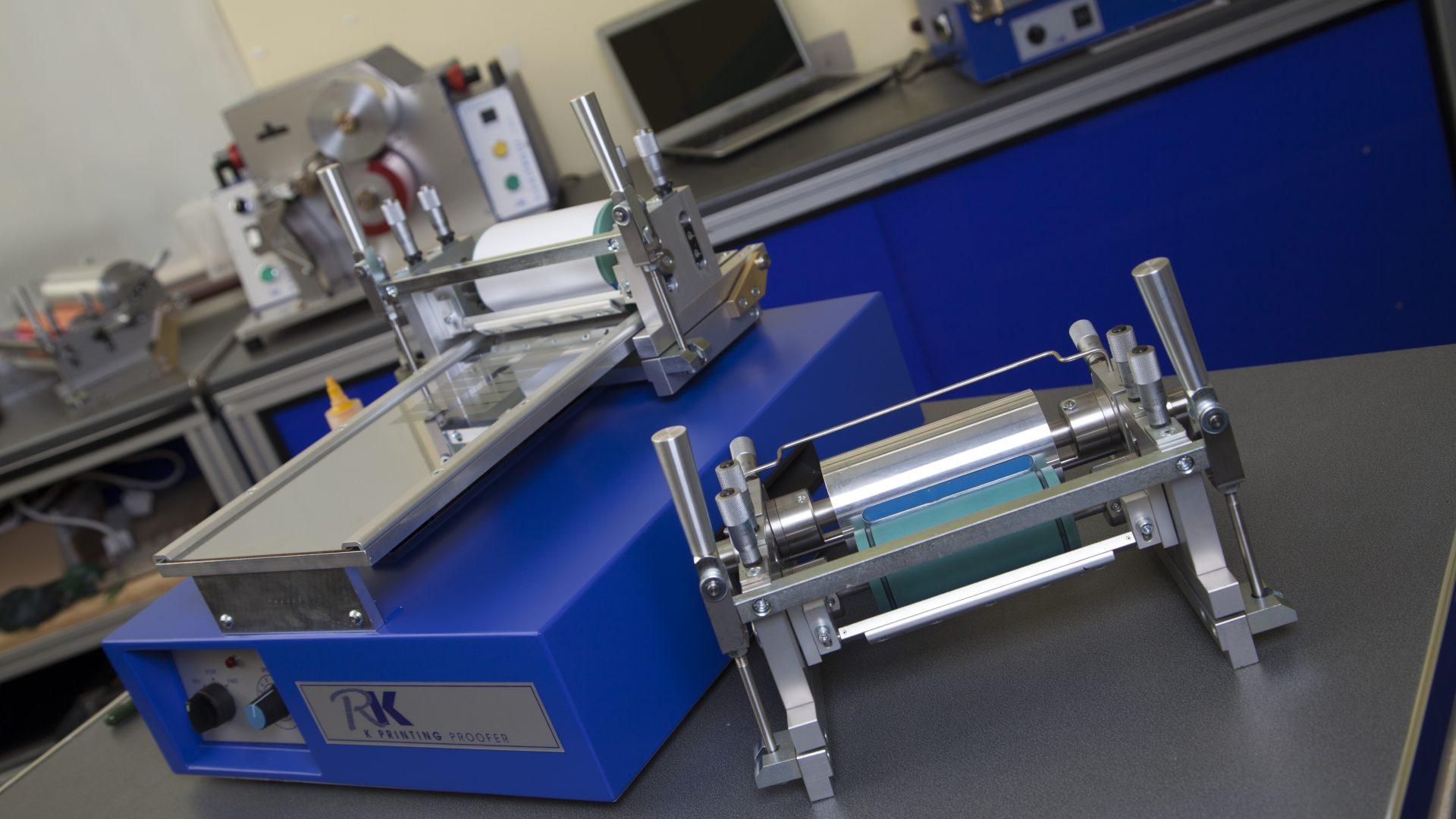 The K Printing Proofer, a multi-print process device, able to produce accurate flexo, gravure and gravure-offset proofs for colour matching. Laminating samples is an additional benefit.