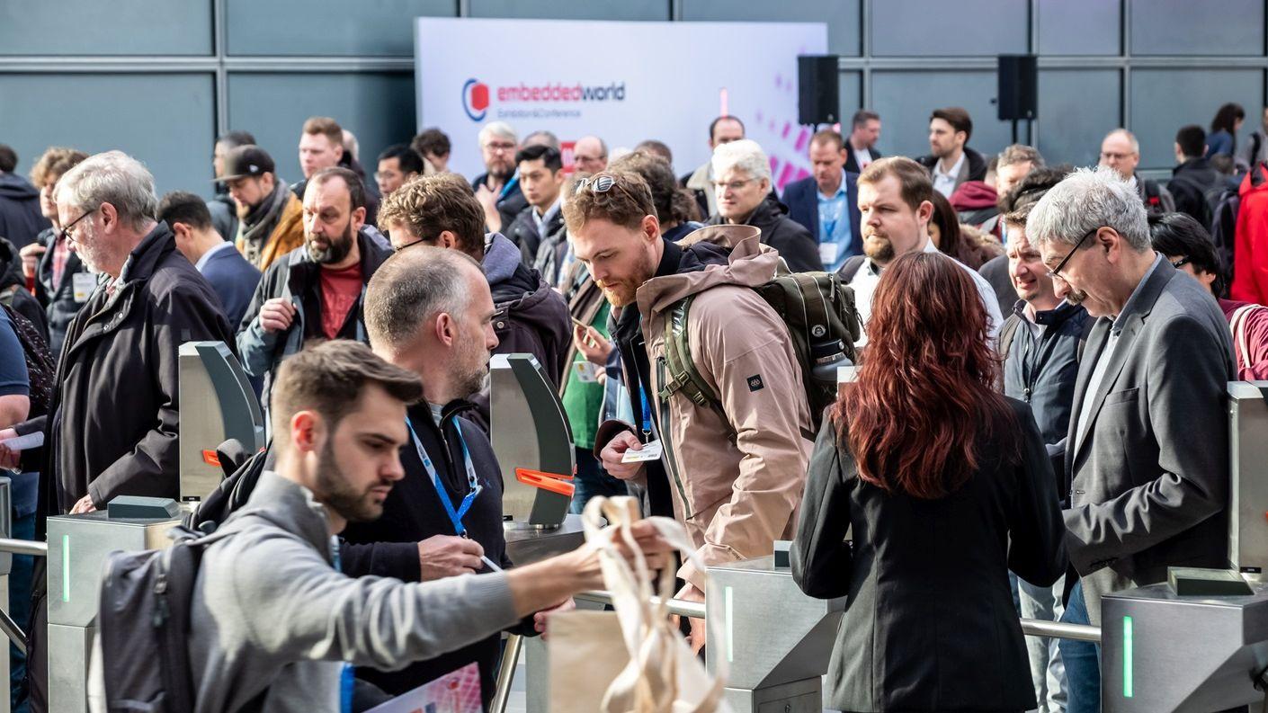 Visitors at embedded world 2025
