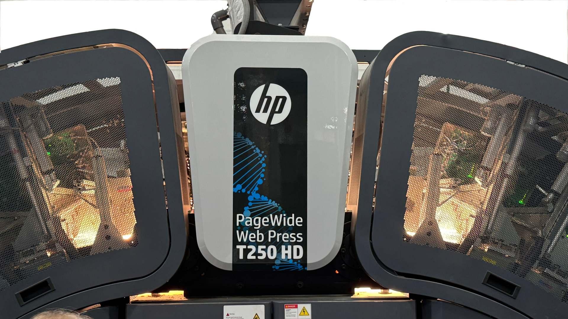 HP PageWide T250 Inkjet Presses with adphos aNIR Drying Technology