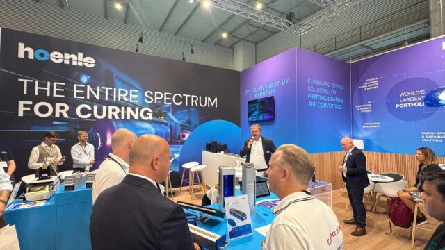 The Hoenle booth at Labelexpo Europe 2025