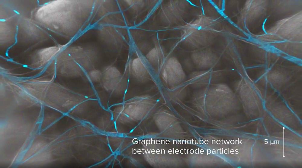 Cathodes with graphene nanotubes