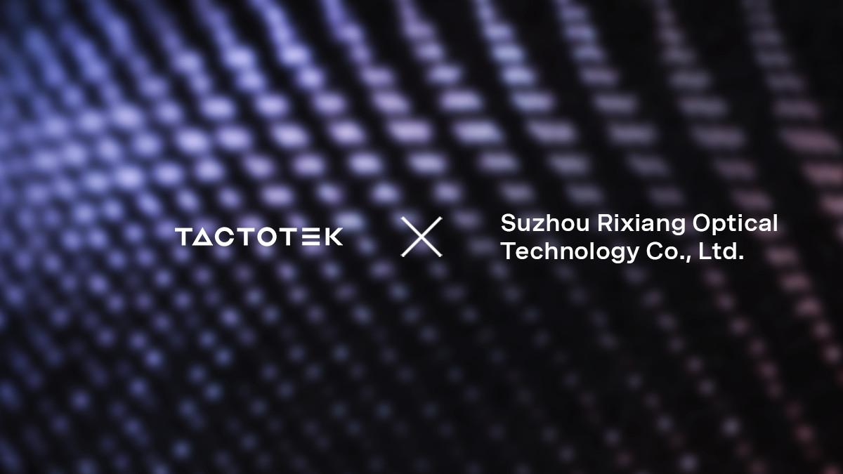 Company logos of TactoTek and Suzhou Rixiang