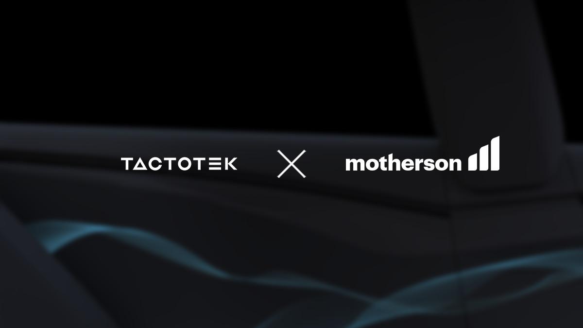 Company logos of TactoTek and Motherson