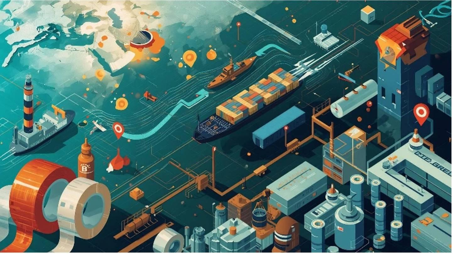 AI rendering of the Gulf crisis